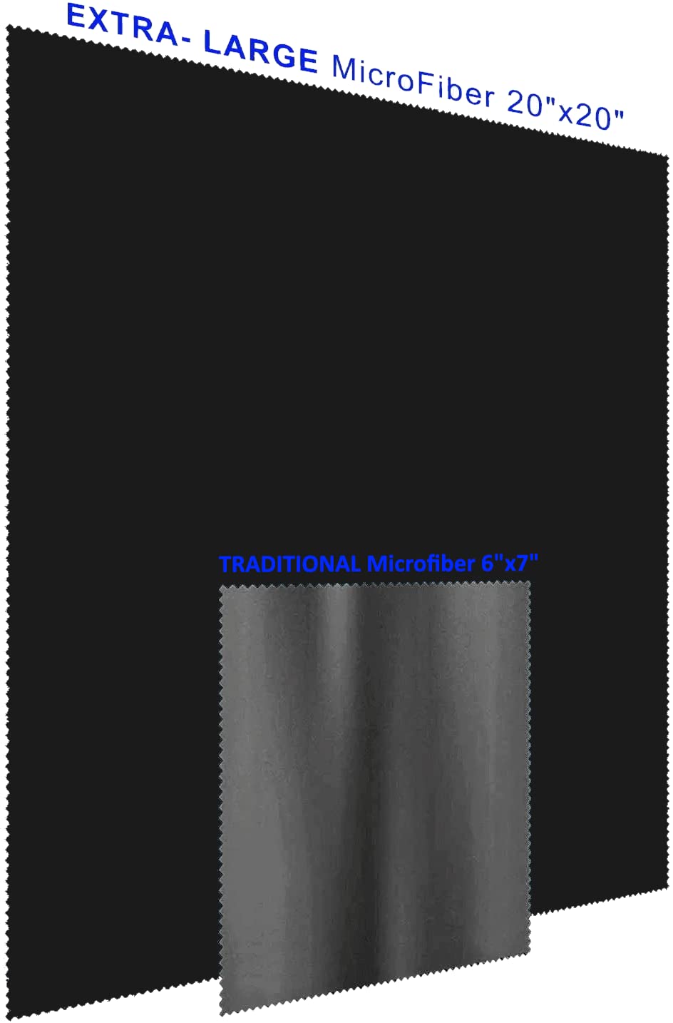 California JOS 20"x20"(50x50CM) Extra Large Oversized Microfiber Cleaning Cloth, Ideal for Electronics and Screens, Lenses on Cameras, Binoculars