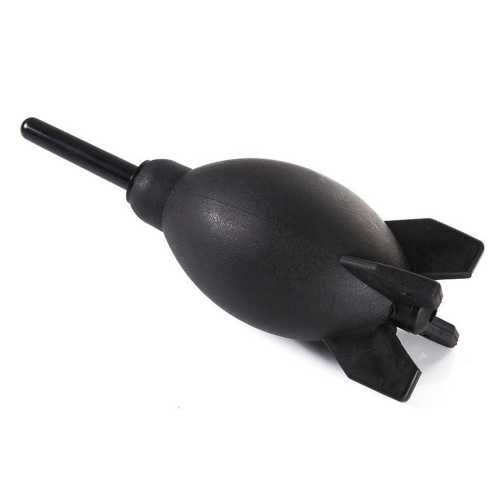 FocusFoto PRO 6.6 Inch Rubber Rocket Air Blower Duster Cleaner Dust Cleaning for DSLR Camera CCD Lens Keyboard Black