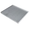 Large Aluminum Heatsink 8.66 x 7.87 x 0.7 inch / 220 x 200 x 18mm Radiator Cooler for LED Chip Electronic LCD Power Amplifier Heat Dissipation