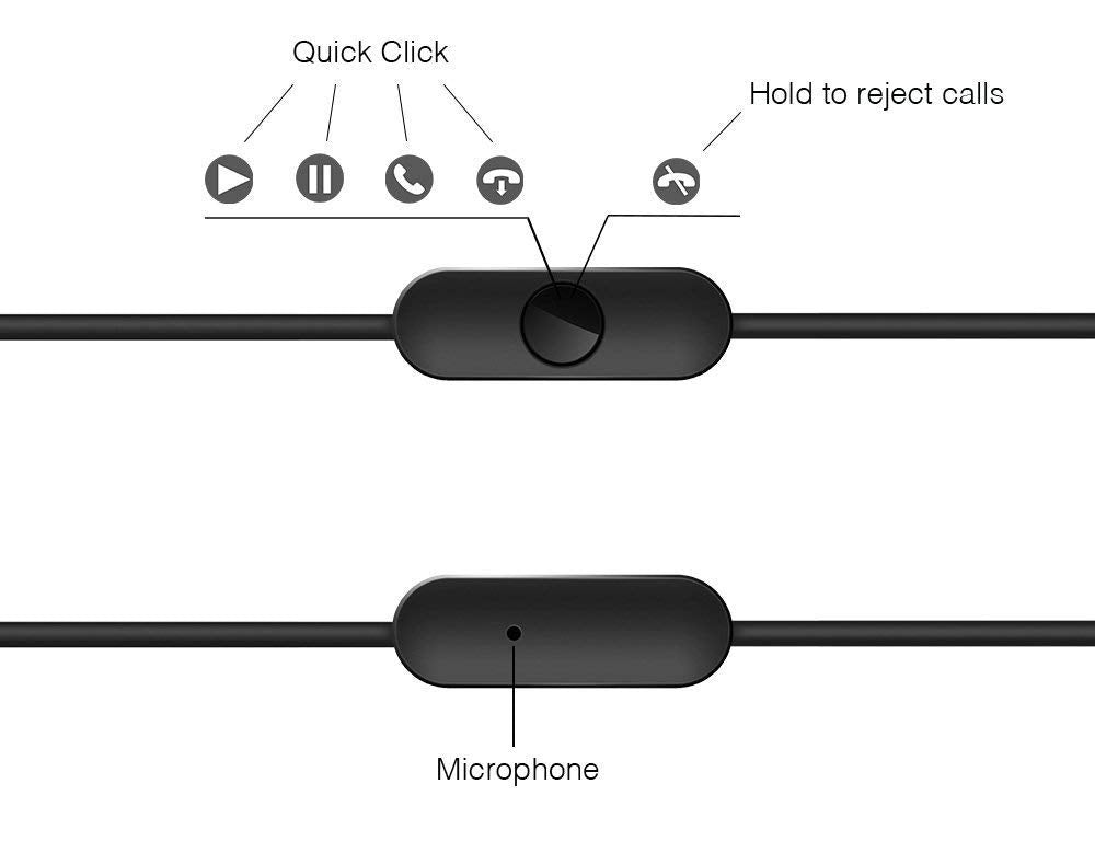1MORE E1009 Piston Fit in-Ear Headphones with Microphone