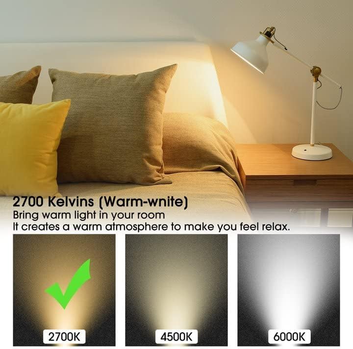 LDCHIUEN T20 Dimmable LED Tubular Bulbs, 2W (25W Eq), E12, 2700K, 4-Pack