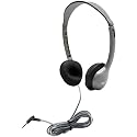 HamiltonBuhl MS2L SchoolMate Personal Stereo Headphones - On?Ear Design, 3.5mm Slim?Barrel Plug, Chew?Resistant Dura?Cord, Replaceable Leatherette