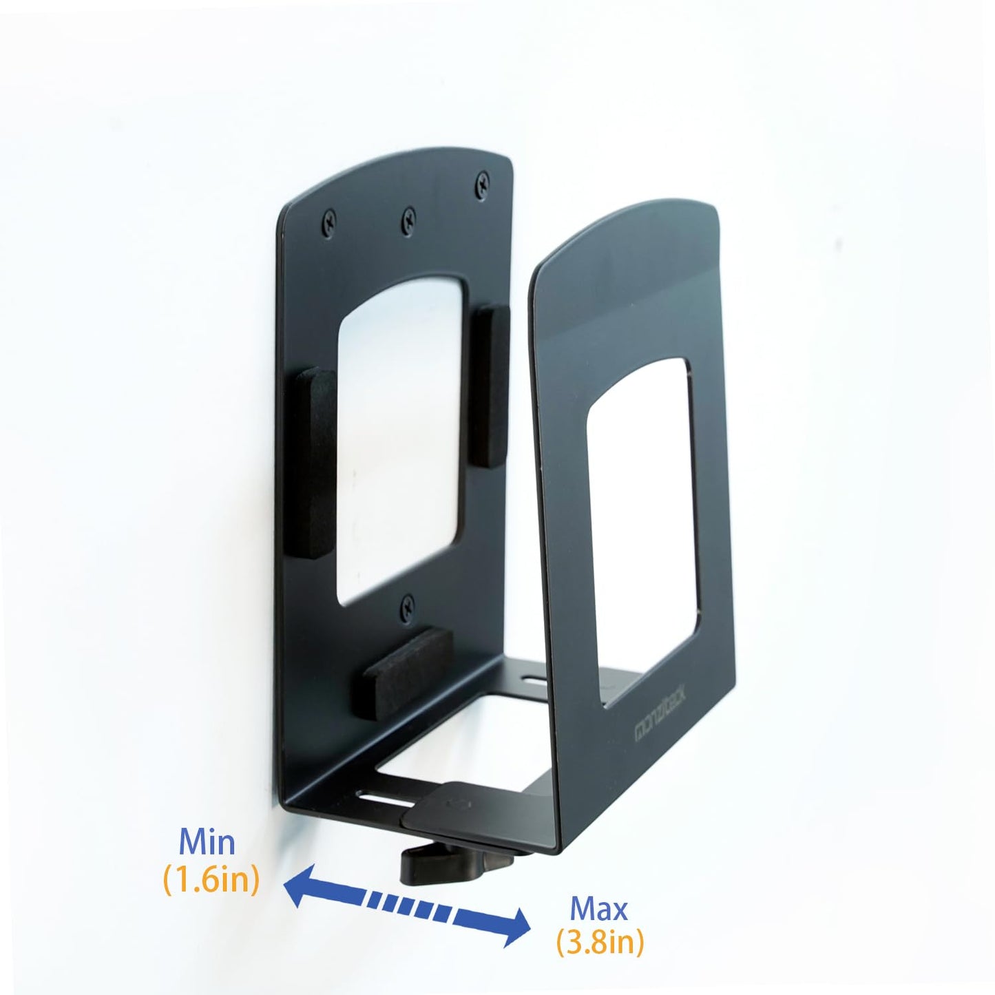 Monzlteck Adjustable Electronic Device Wall Mount|Universal Holder for Small Computers, Gaming Consoles?Xbox 360?Xbox One, PS4??Mini PC?Small Form