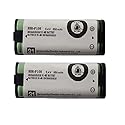 Triangle Power 2 Pack HHR-P105 NI-MH Rechargeable Battery for Panasonic 2.4V 830mAh Battery for Cordless Phones