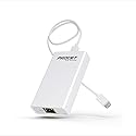 Gigabit PoE to USB C Converter for Smart Phone/Tablet, USB-C to Ethernet Adapter with 60W Charging, Power & Data 2-in-1 RJ45 Port to Type-C Adapter
