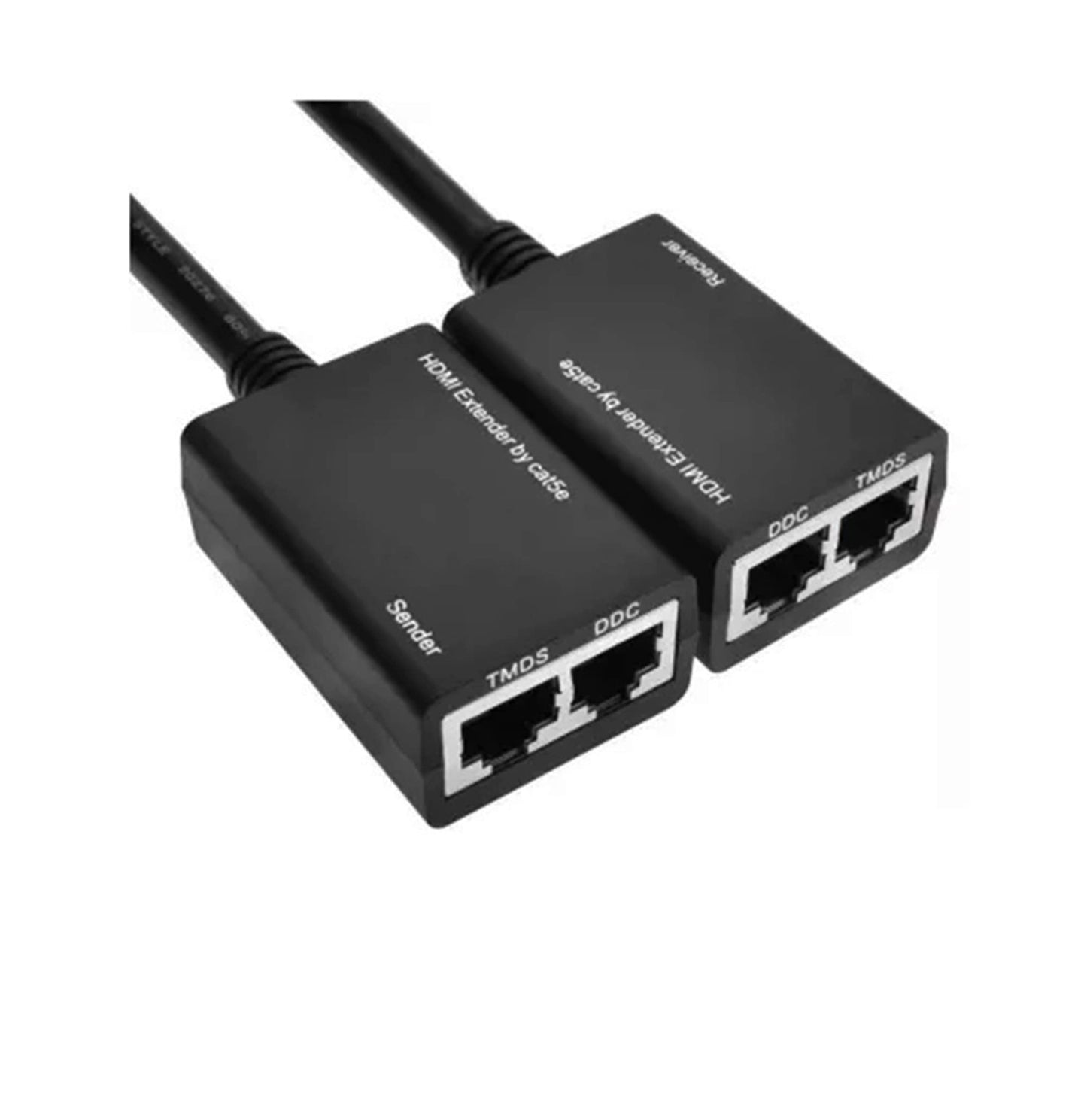 SHANFEILU HDMI Extender to RJ45 Over CAT 5e/6 Network LAN Ethernet Cable Adapter Signal Repeater 98ft 1080P HDMI Male to RJ45 Adapter 30M