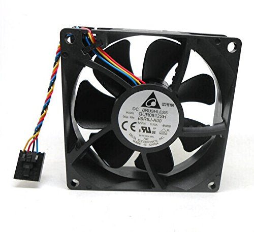 80x80x25mm QUR0812SH DC12V 0.50A 8CM for Dell Optiplex 790 990 7010 9010 DT MT 89R8J 4Wire PWM CPU Cooler Fan