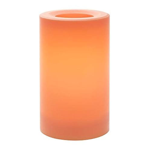 Sterno Home CGT20305SC Indoor/Outdoor Plastic Pillar Candle with 5-Hour Timer, 3 5-Inch, Sunrise