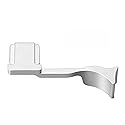 Metal Thumb Grip with Hot Shoe Cover for Leica Q3, Q3 (43) Camera Hot Shoe Thumb Hand Grip Photography Accessories (Silver)