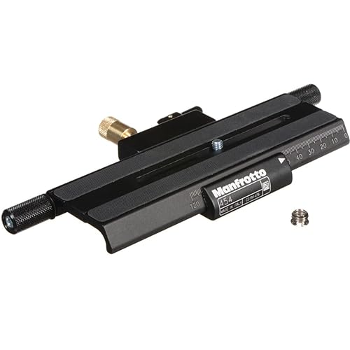 Manfrotto 454 Micrometric Positioning Sliding Plate - Replaces 3419 -Black