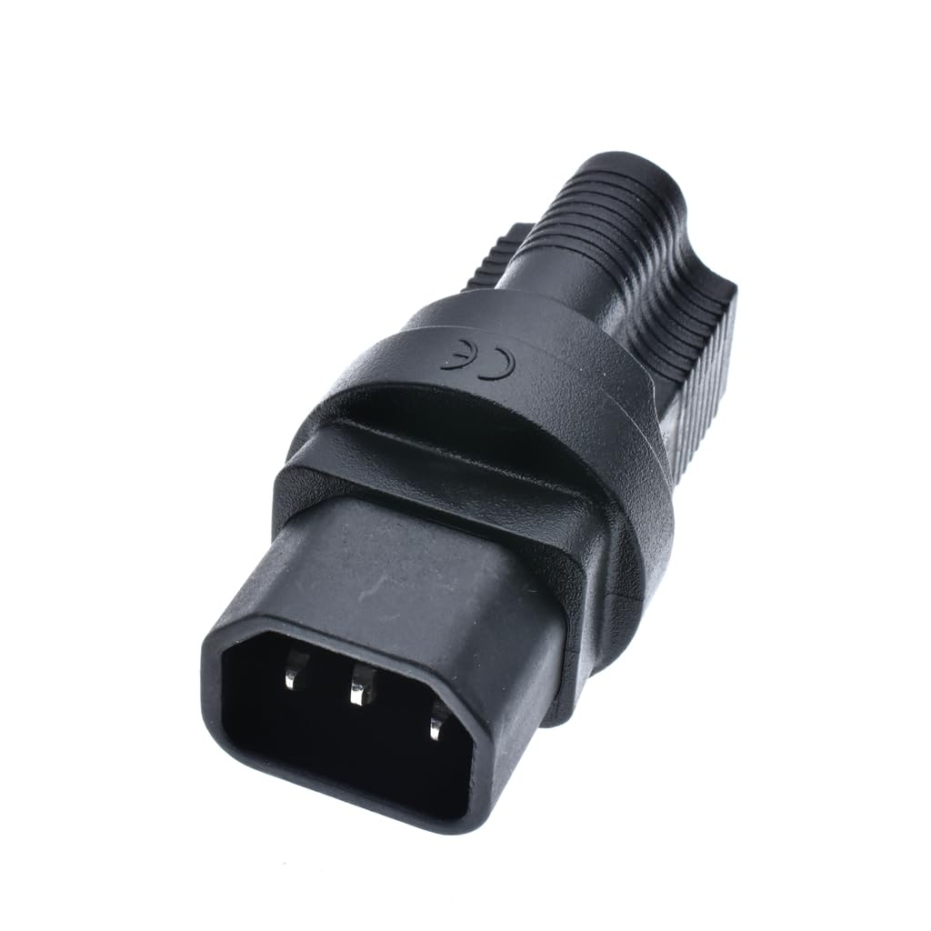 Tekit C14 US Plug Adapter Power Converter,USA 3 Prong NEMA 5-15R Female to IEC 60320-C14 Male Electrical Adapter,IEC320 C14 Male to US 3 Prong Female…