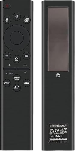 Rechargeable TV Remote for Samsung Smart TVs, Replacement for All 2019-2026 Samsung TV Remote Control with Voice Control?USB-C Fast Charging and Solar