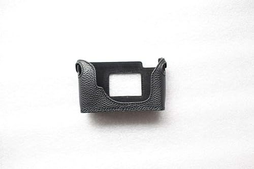 Funper Handmade Genuine Real Leather Half Camera Case Bag Cover for Minolta CLE Black