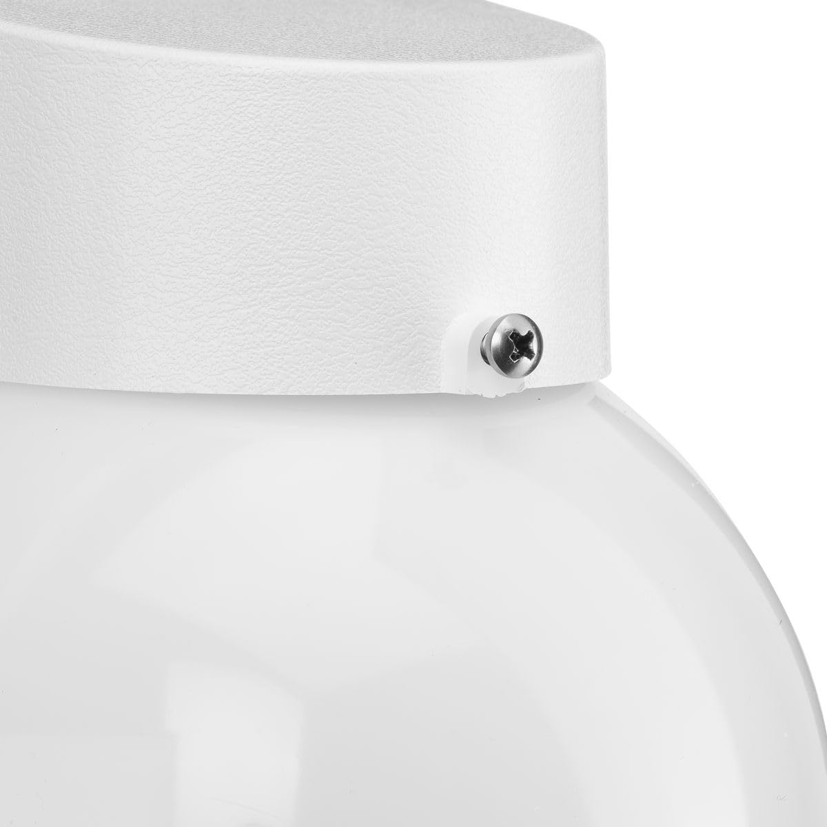 Progress Lighting Polycarbonate Outdoor 1-Light Acrylic Shade Modern Outdoor Wall Light White