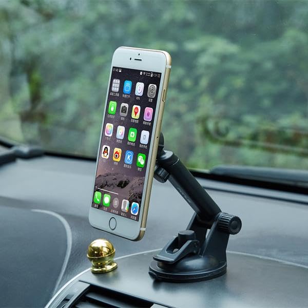 Car Mount Magnetic Holder Compatible with Motorola Razr (2024,2023,2022,2020,2019), Dash Windshield Telescopic Strong Grip Strong Magnets