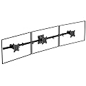 WALI Triple Monitor Wall Mount for 17 to 32 Inch, Computer Monitor Arm for 3 Screens, Swivel Tilt Wall Mount with Mounting Holes 75x75/100x100mm, Per