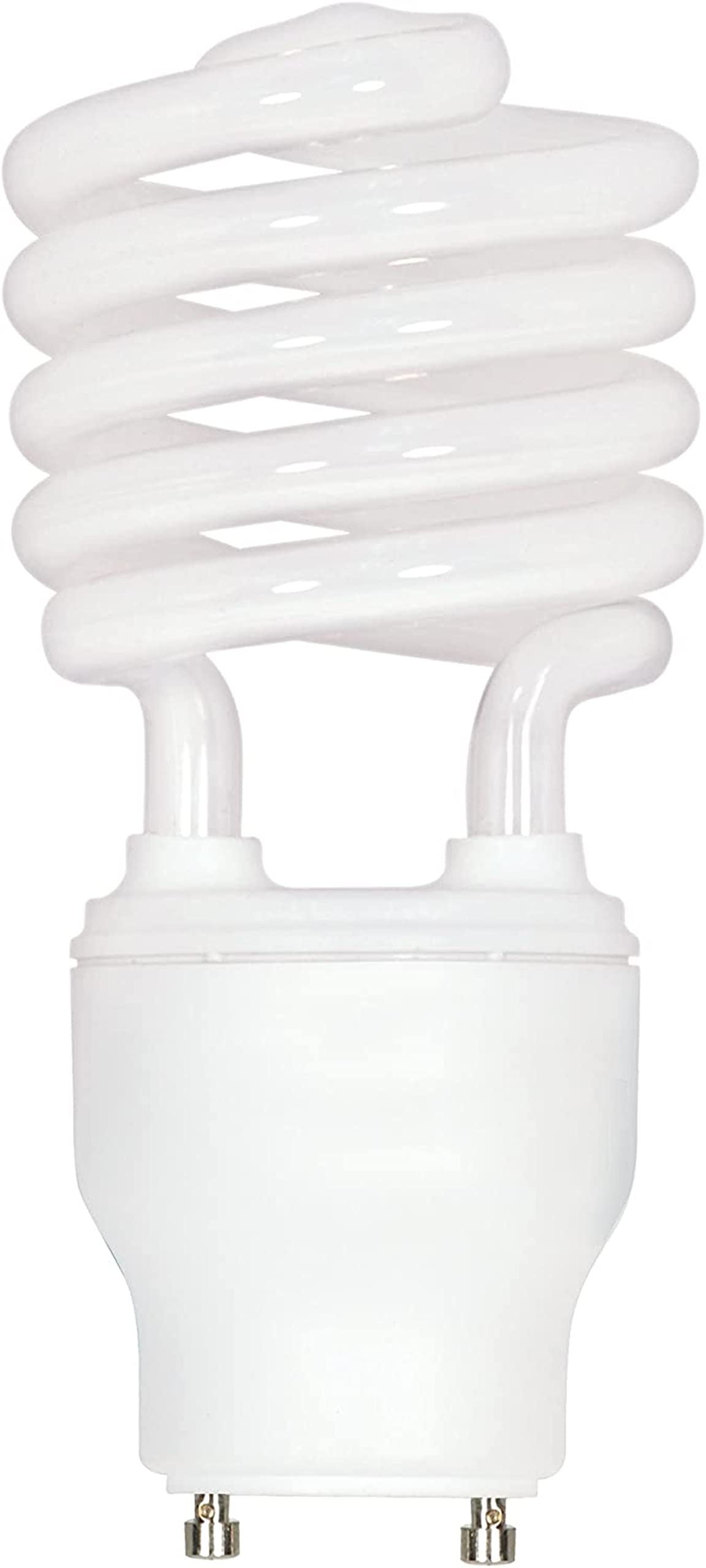 Satco S8206 23 Watt (100 Watt) 1600 Lumens Mini Spiral CFL Soft White 2700K GU24 Base Light Bulb