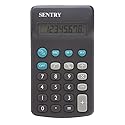 Sentry Industries Inc. Dual-Power Calculator (CA338), Black