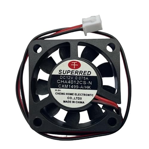 New Cooling Fan CHA4012CS-N DC12V 0.075A Two Wires Cooler 4010
