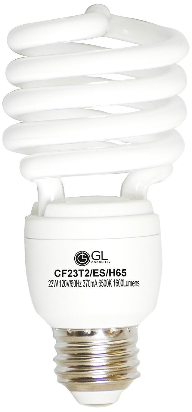 Goodlite G-20284 23-Watt CFL 100-watt Replacement 1620-Lumen T2 Spiral Light Bulb with Super Long 15,000 Hour Life, Soft White, 25-Pack