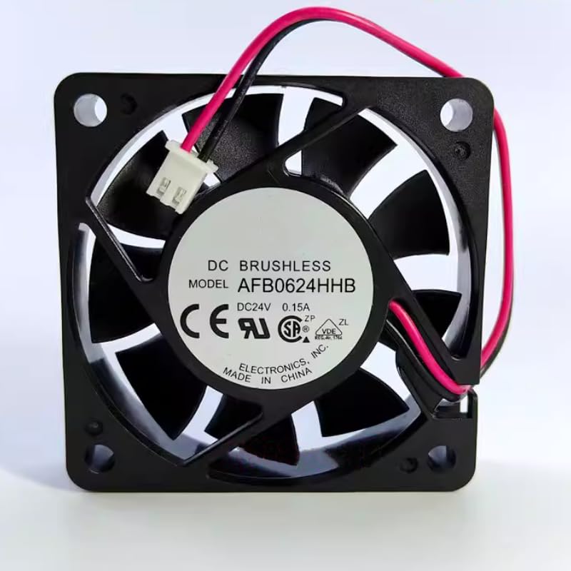 AFB0624HHB 60X60X15MM 24V 0.15A 2-Wire Cooling Fan