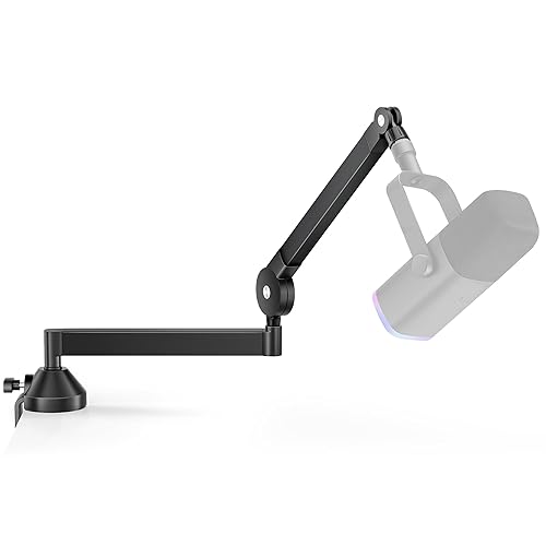 InnoGear Low Profile Mic Arm, 360° Rotatable Microphone Boom Arm Mic Stand for Fifine AM8 K669B Blue Yeti HyperX QuadCast SoloCast AT2020, with Mic