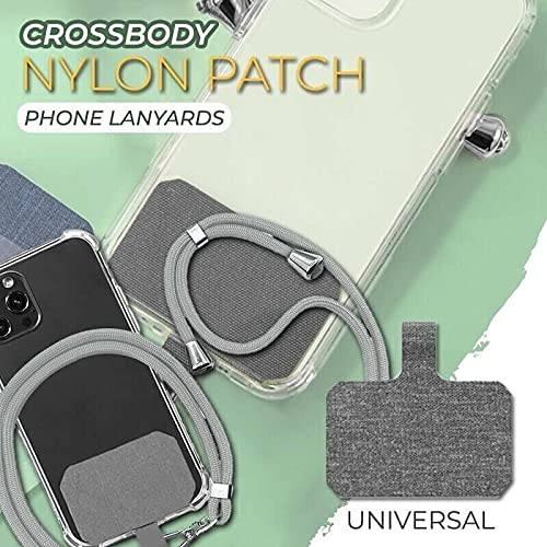 Universal Crossbody Nylon Patch Phone Lanyards Mobile Phone Strap Lanyard,Cell Phone Lanyard with Adjustable Nylon Neck Strap,with Adjustable Nylon