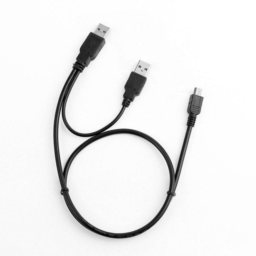 MaxLLTo™ USB Y Charger Data Cable Cord for EMC Iomega eGo USB 2.0 Portable Hard Drive HDD