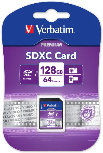 Verbatim 44025 - SD SDXC (128GB) Memory Card Class 10 10MB/s