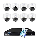 GW Security 16 Channel 12MP 4K @30FPS Face Recognition PoE Security Camera System with 8 x 12MP (4512x2512P) IP Color Night Vision Waterproof
