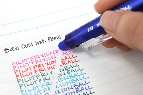 PILOT FriXion Clicker Erasable, Refillable & Retractable Gel Ink Pens, Fine Point, Blue Ink, 2-Pack (31461)
