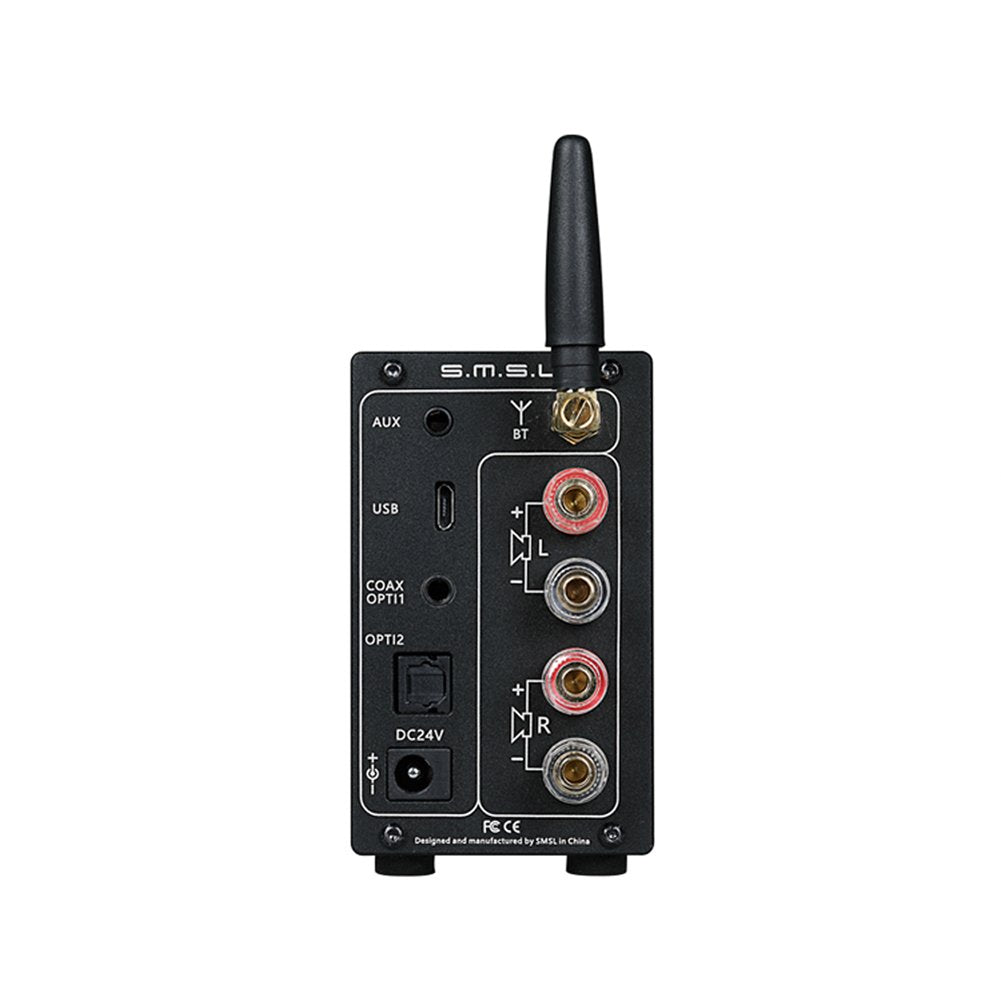 S.M.S.L AD18 Audio HiFi Stereo Amplifier with Bluetooth 4.2 Supports Apt-X,USB DSP 242kHz USB 24bit Full Digital Power Amplifier Subwoofer 2.1 Channel