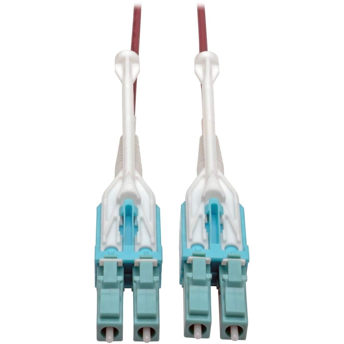 Tripp Lite 1M 10Gb Duplex Multimode Fiber Optic Patch Cable 50/125 OM4 LC/LC LSZH Magenta Push Pull Tabs (N821-01M-MG-T)
