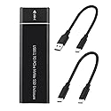 AIHG M.2 NVME to USB-C Gen2 10GBPS Enclosure - M.2 PCI-E SSD Hard Disk External Drive Box - Black