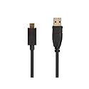 Monoprice - 138610 USB 3.0 Type-C to Type-A Cable - 6 Feet - Black, for Nintendo Switch, Samsung Galaxy S10 S9 S8 Note, Android Google Pixel - Select