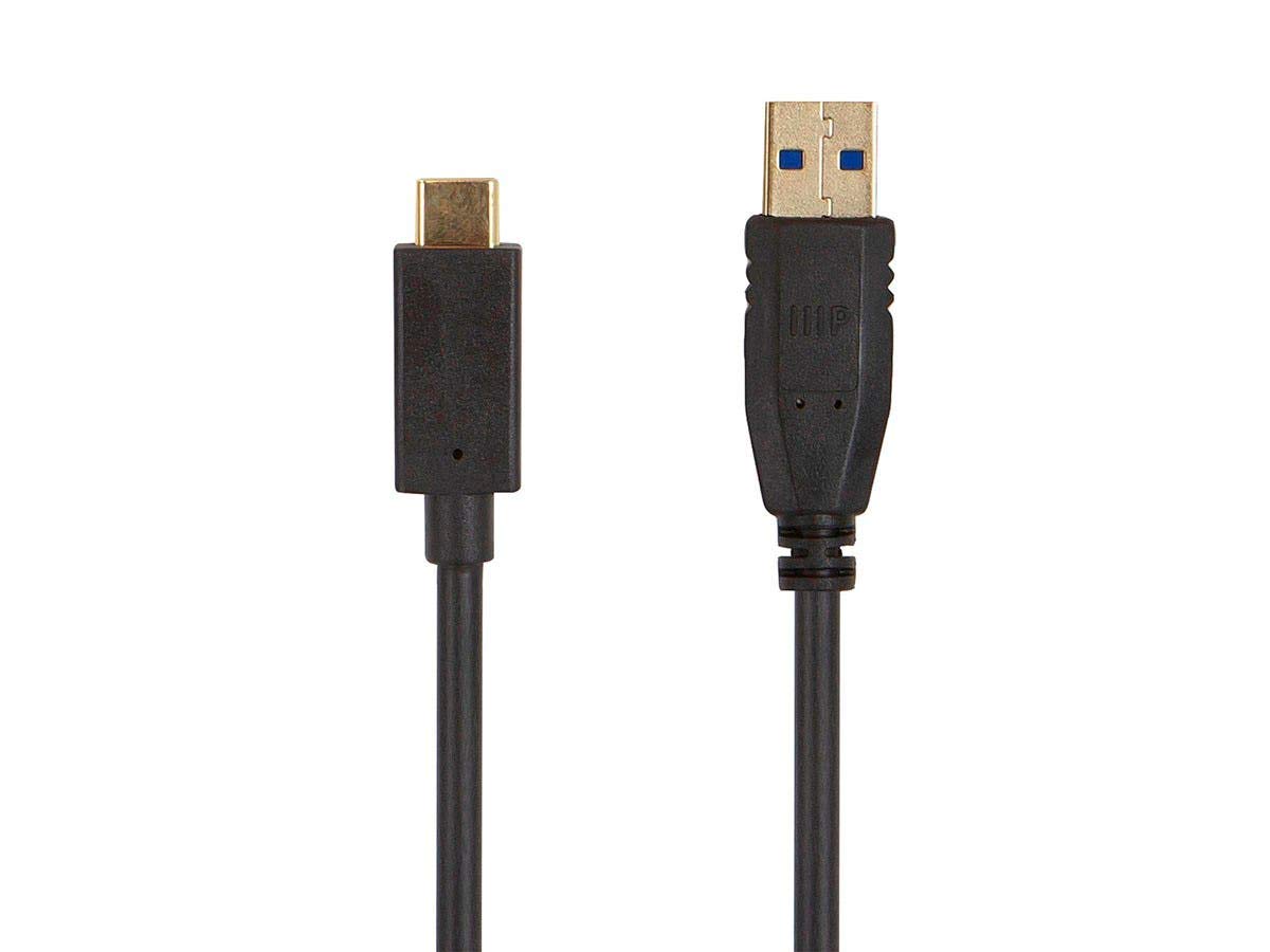 Monoprice - 138610 USB 3.0 Type-C to Type-A Cable - 6 Feet - Black, for Nintendo Switch, Samsung Galaxy S10 S9 S8 Note, Android Google Pixel - Select
