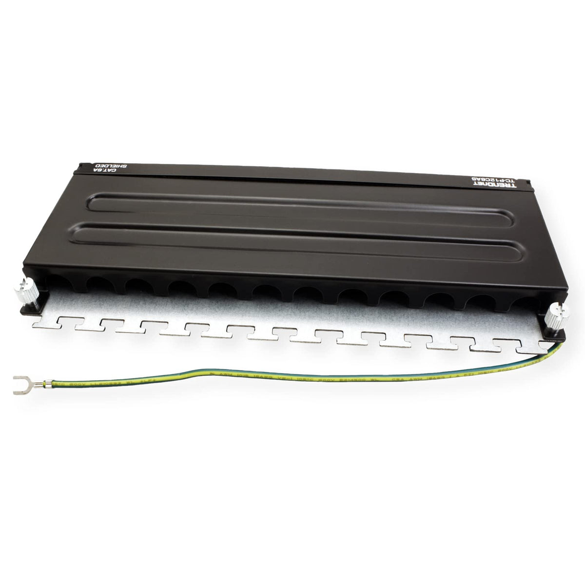 TRENDnet 12-Port Cat6A Shielded Patch Panel, 10G Ready,TC-P12C6AS