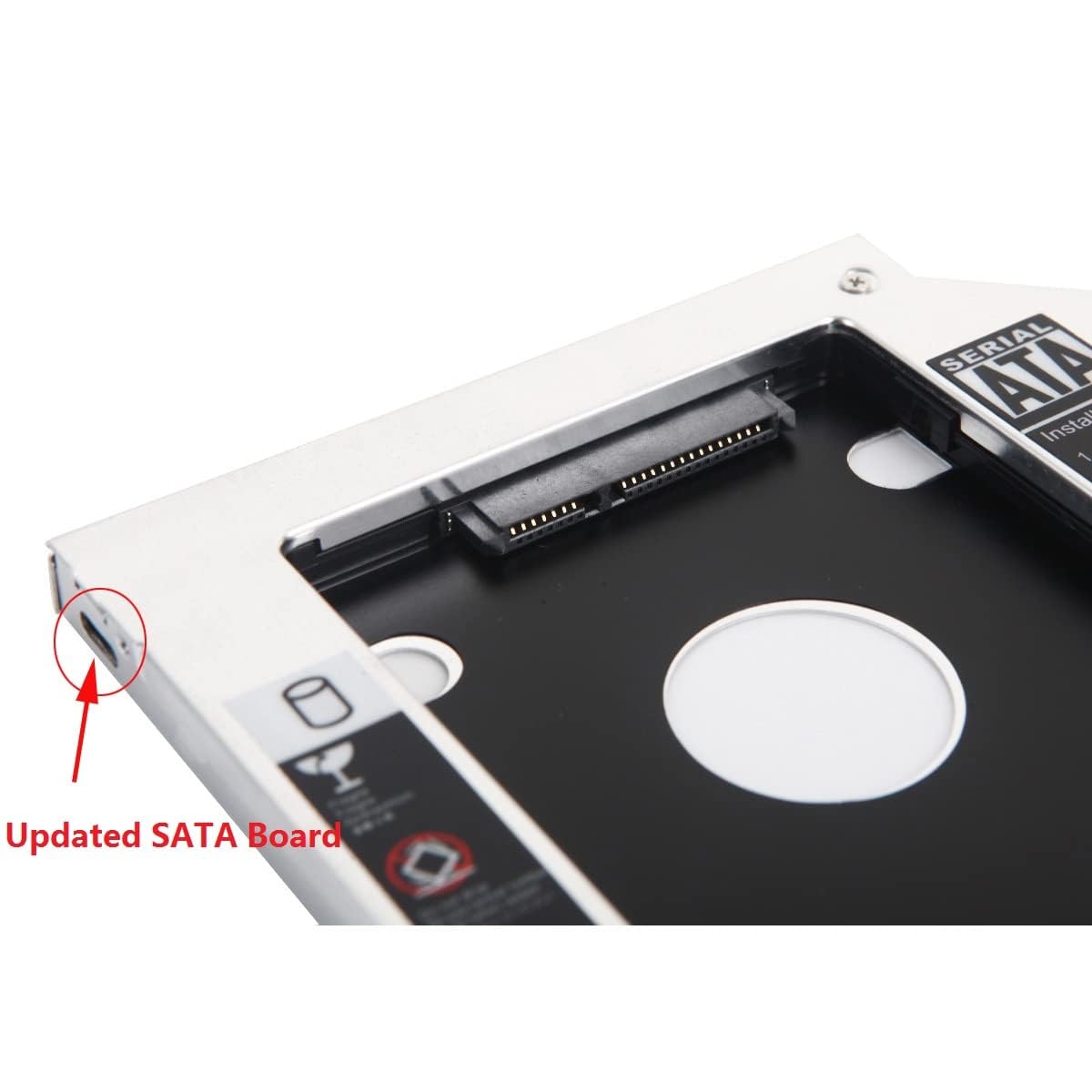 2nd SATA HDD SSD Hard Drive DVD CD ROM Optical SuperDrive Caddy Tray Frame for Unibody MacBook / MacBook Pro 13 15 17 Early mid Late 2008 2009 2010