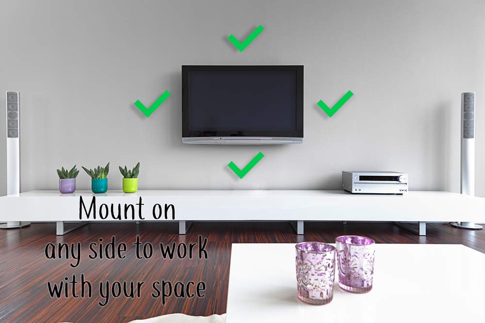 Dot Genie Easy Hanging Fire TV Cube Wall Mount (Fits 1st & 2nd Gen and New 3rd Gen Fire TV Cube) | Updated for More Support | Totally Hides Cords |