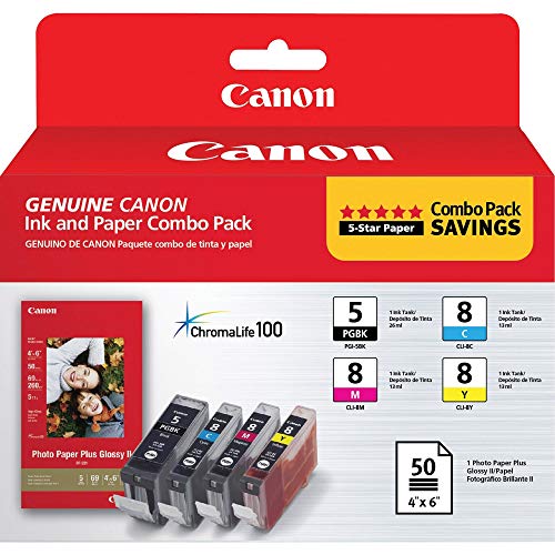 Canon PGI-/CLI-8 with Photo Paper, Cyan