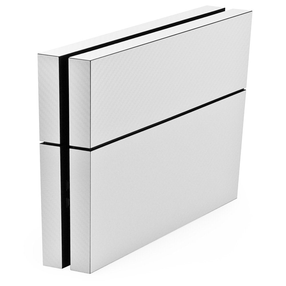 ArmorSuit MilitaryShield White Carbon Fiber Skin Wrap Film + HD Clear Screen Protector for Sony PlayStation 4 - Anti-Bubble Film