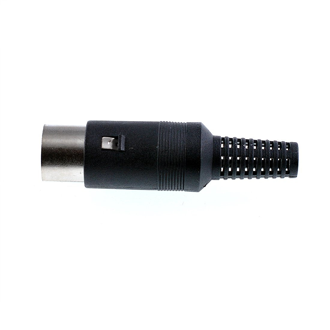 GANASOME 5 Pin DIN Male Plug, Black Plastic Handle, Solder Terminal Type for Audio Video & Control Signals, 5-Pack