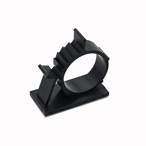 Adjustable Cable Clips Self-Adhesive Wire Holder Cable Organizer Adhesive Wire Clamps, Black, 25 Pack
