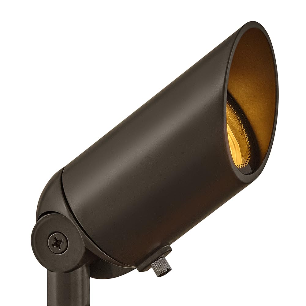 Hinkley Landscape Lighting Spot Light, MR16 LED Bulb Required, 50w, Bronze Clear Lens
