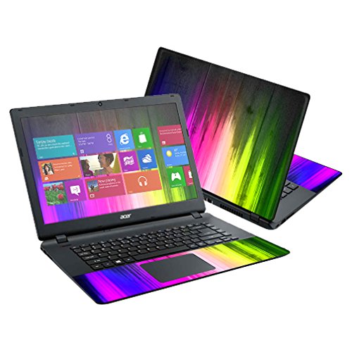 MightySkins Skin Compatible with Acer Aspire E15 ES1-511 15.6" Cover wrap Sticker Skins Rainbow Wood