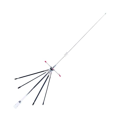 GRA?D220R Mini Discone Antenna | 100-1600 MHz Receiver, 144/430/904/1200 MHz Transmit, 29.5" Stainless Portable Scanner Whip