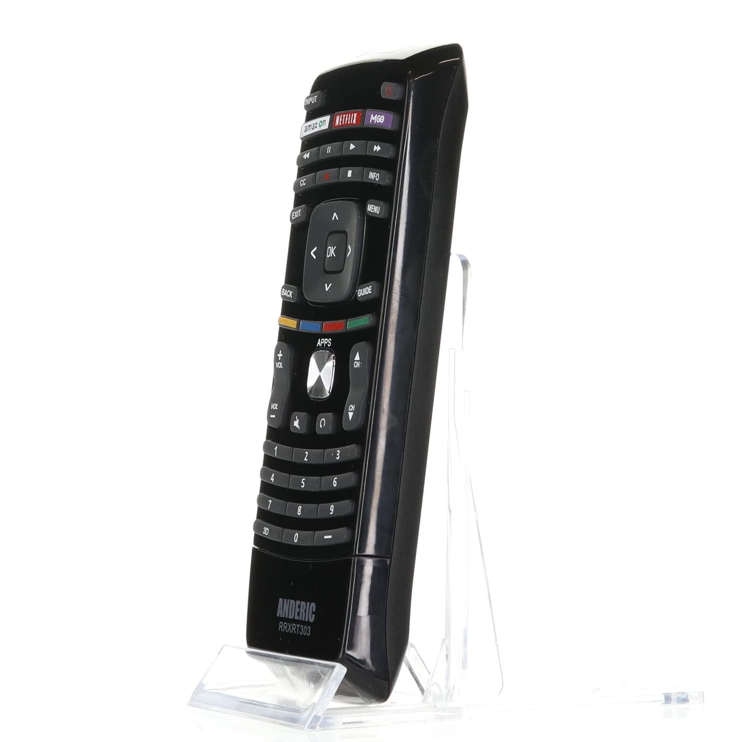 ANDERIC RRXRT303 with QWERTY for Vizio TV Remote Control