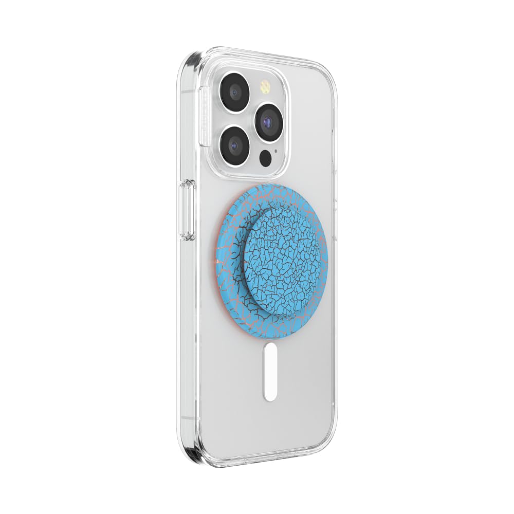 PopSockets Phone Grip for MagSafe, Magnetic Holder, Phone Stand, Blue - Orange Zext