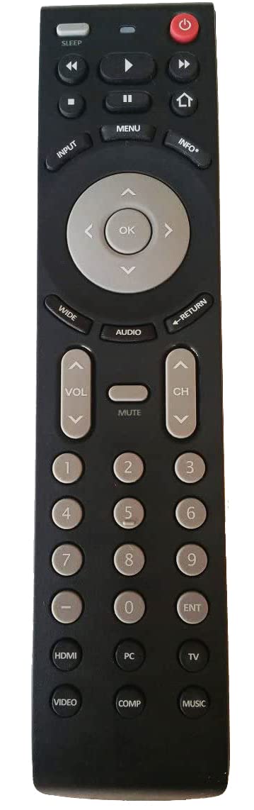 Smartby Remote Control Compatible with JVC Emerald Series Replacement for JVC EM42FTR EM48FTR EM55FTR EM65FTR LED HDTV