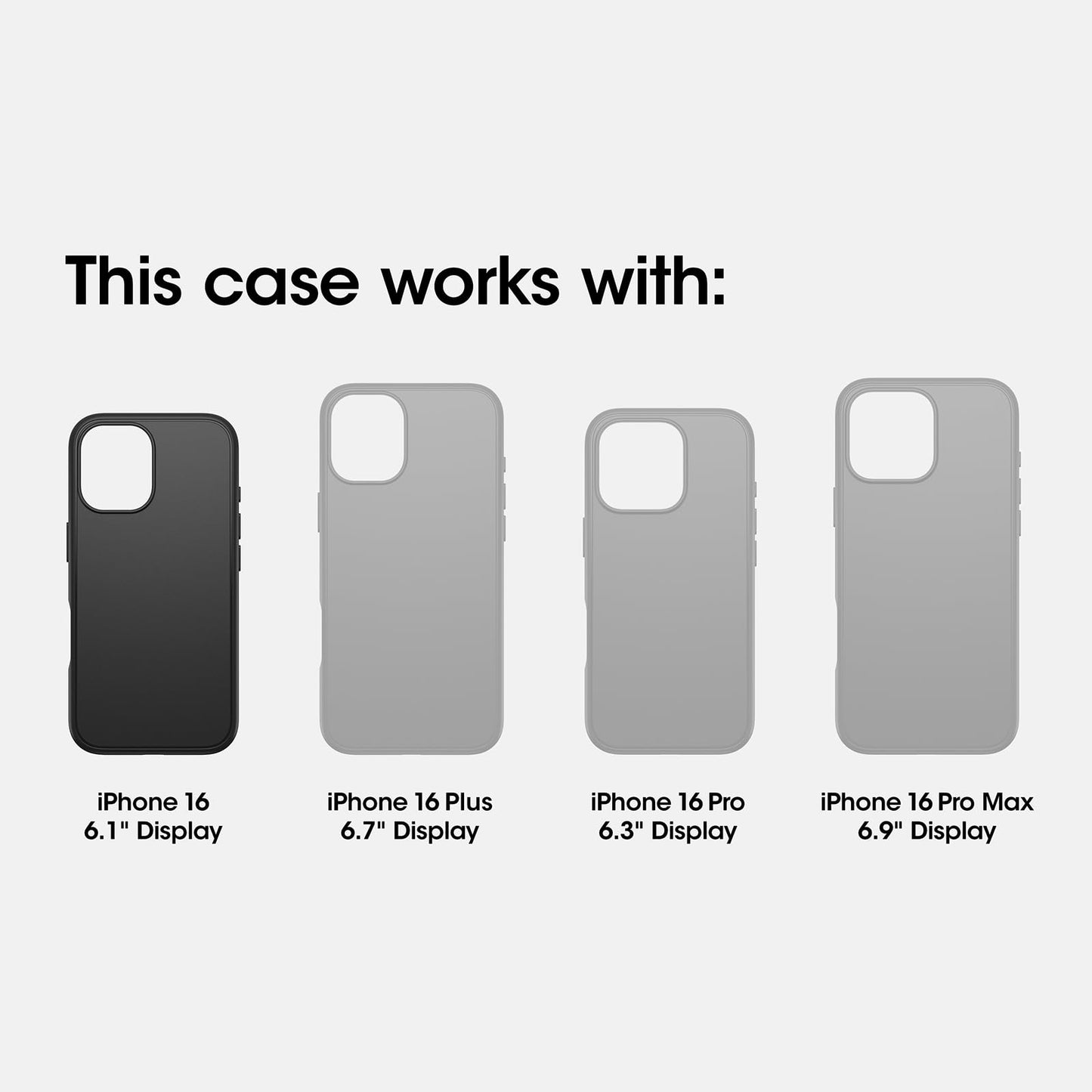 OtterBox iPhone 16 Defender Series Case - Black - Tough, Rugged & Durable iPhone Case, Snaps on MagSafe, Multi-Layer, Impact Absorbing iPhone Case